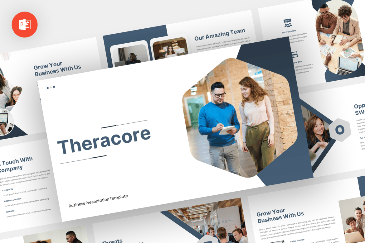 Theracore - Template Presentasi PowerPoint Profesional