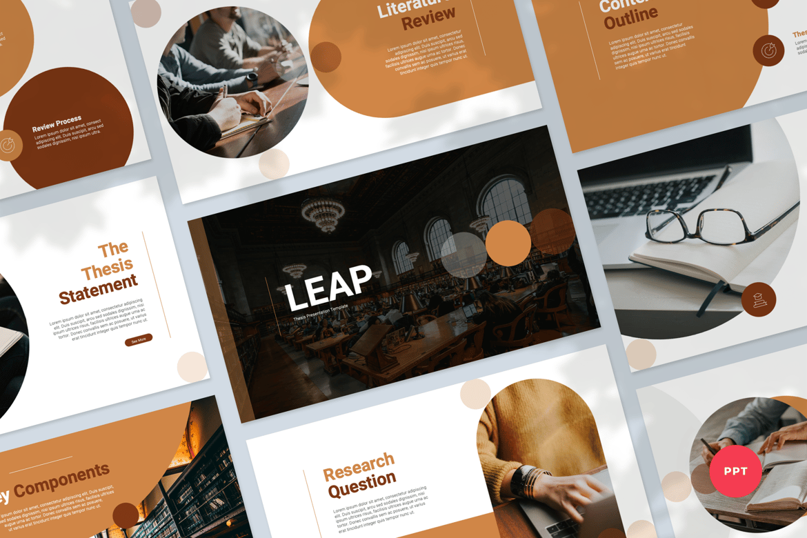 Template Presentasi PowerPoint Thesis yang Modern dan Profesional