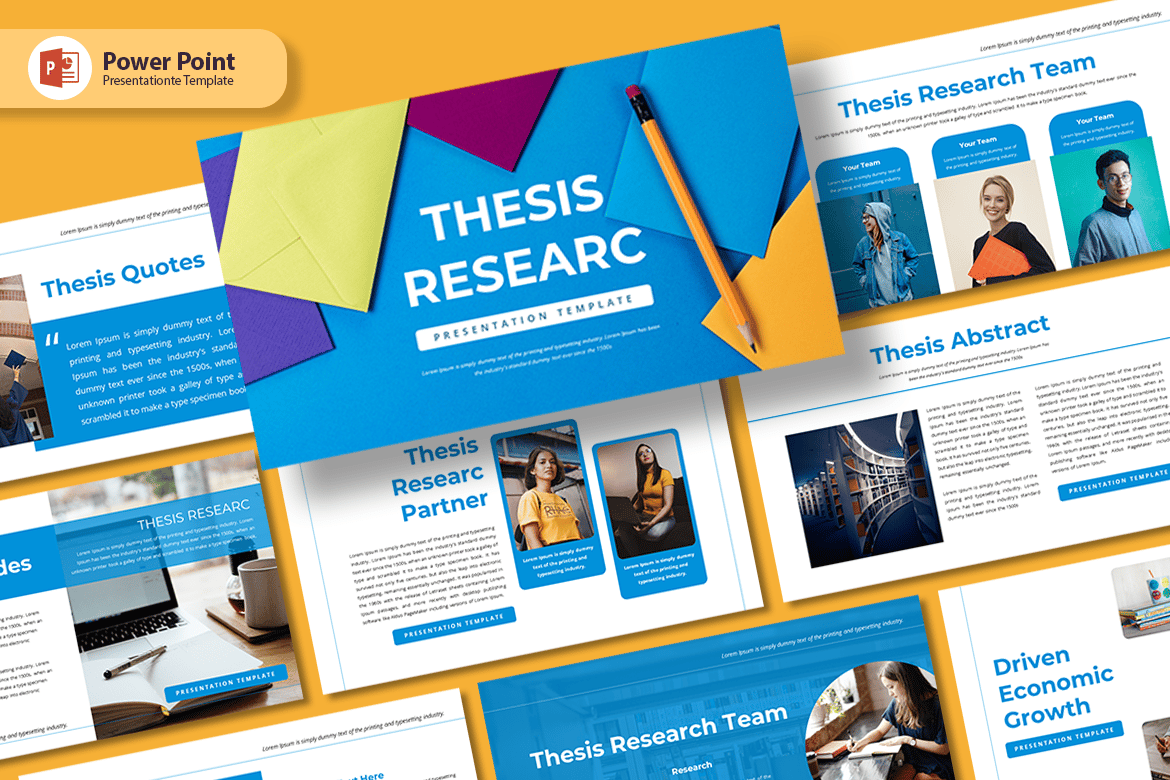 Template Presentasi PowerPoint Penelitian Tesis yang Menarik