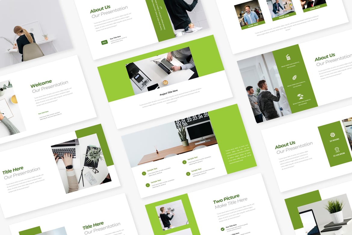 Template PowerPoint Gaya Urban Modern