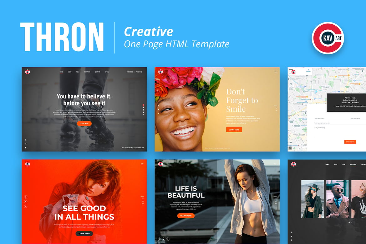 Thron - Template Website Kreatif Serbaguna