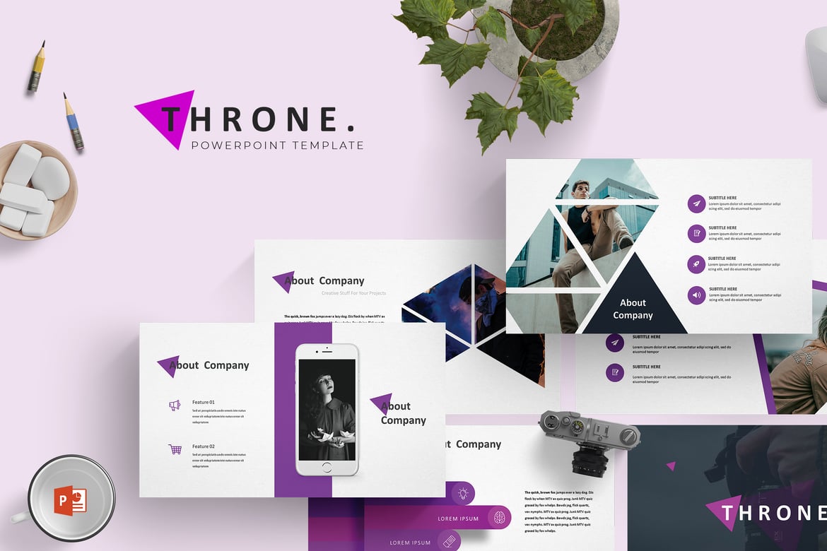 Throne - Template Powerpoint Serbaguna yang Menarik