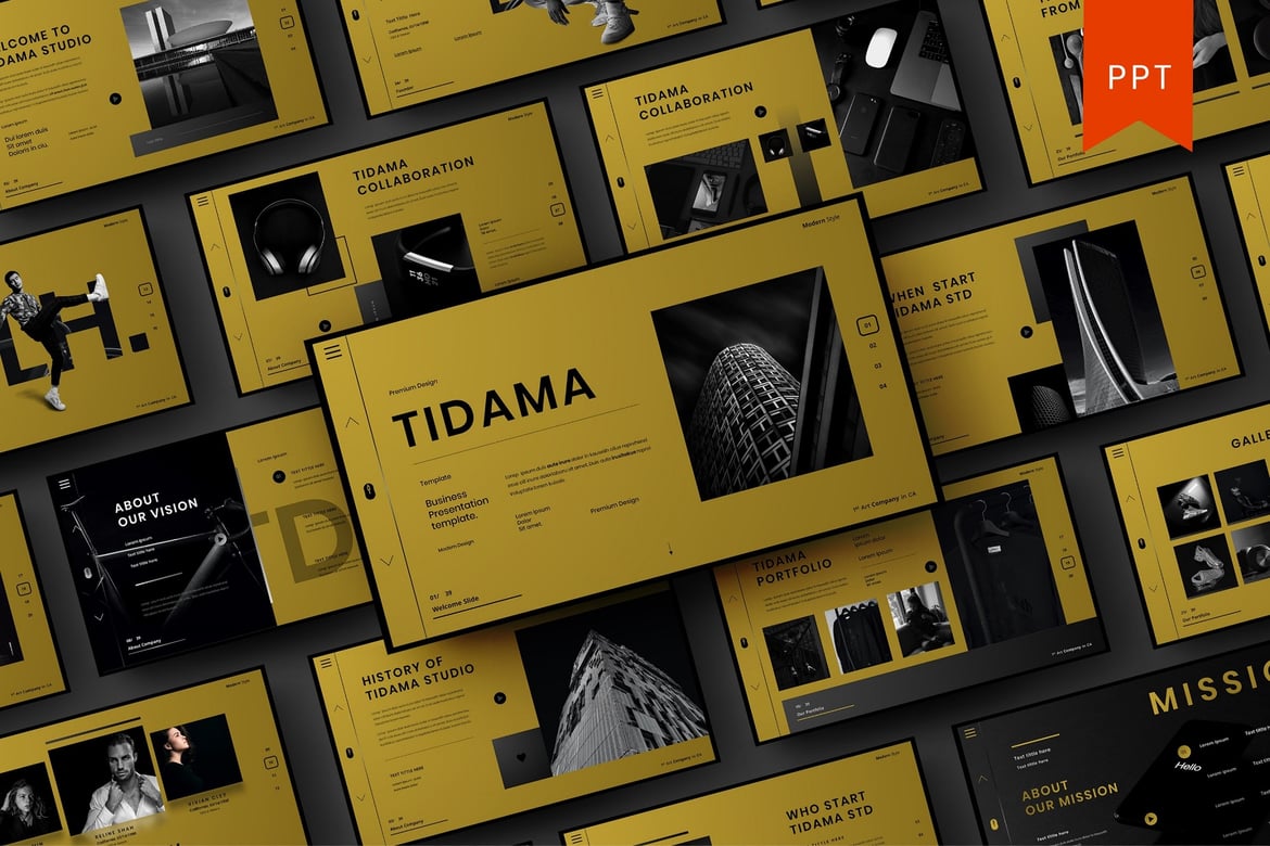 Tidama – Template Presentasi PowerPoint Profesional