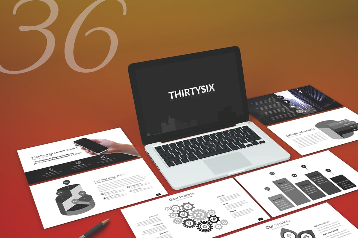 Template PowerPoint Tiga Enam - Solusi Presentasi Kreatif Anda