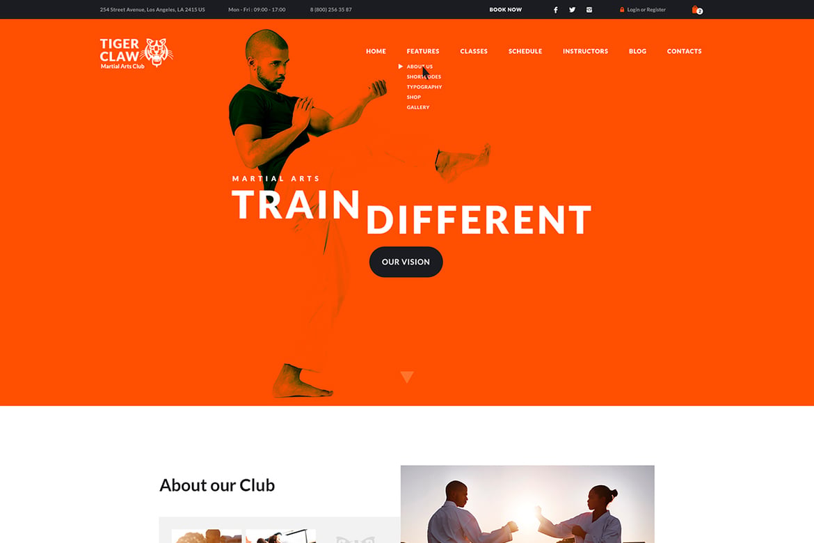 Tiger Claw: Tema WordPress Olahraga Modern dan Dinamis