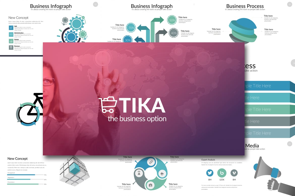 Template Presentasi Powerpoint TIKA yang Kreatif dan Menarik