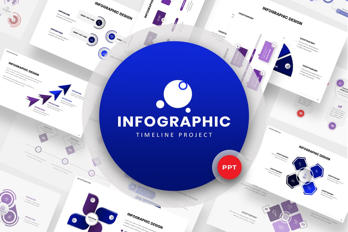Template Powerpoint Infografis Timeline yang Menarik dan Profesional