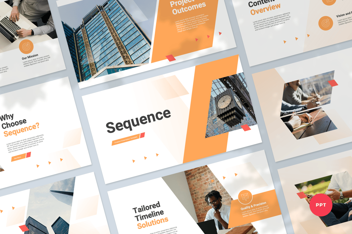 Template Presentasi Timeline PowerPoint yang Modern dan Profesional