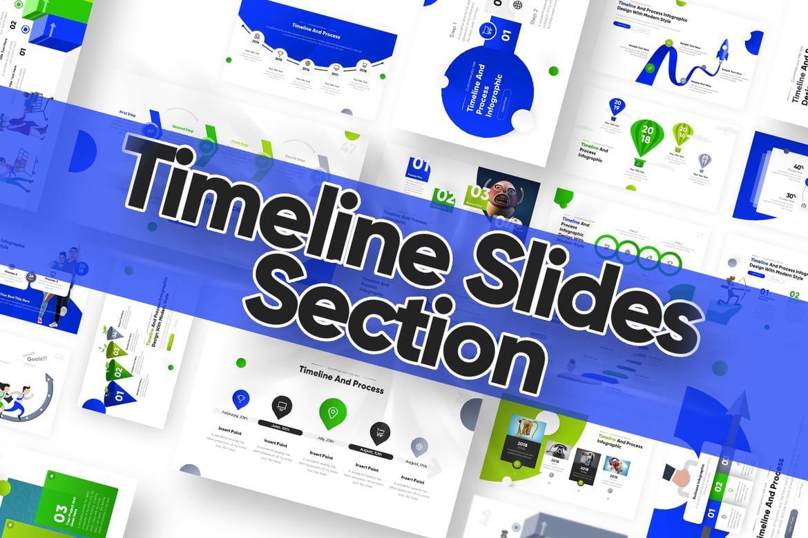 Template PowerPoint Slide Timeline yang Kreatif dan Profesional