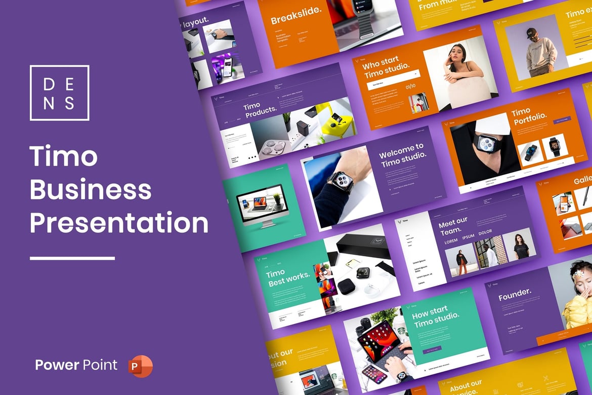 Timo – Template PowerPoint Bisnis yang Menarik