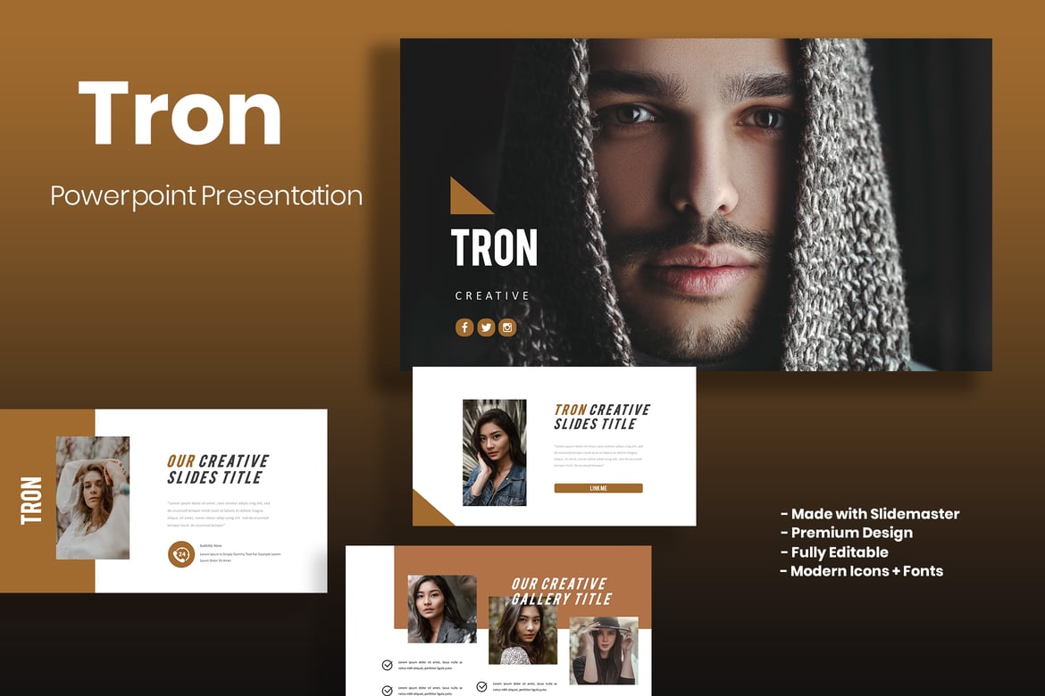 Tiron - Template Powerpoint Serbaguna yang Menarik