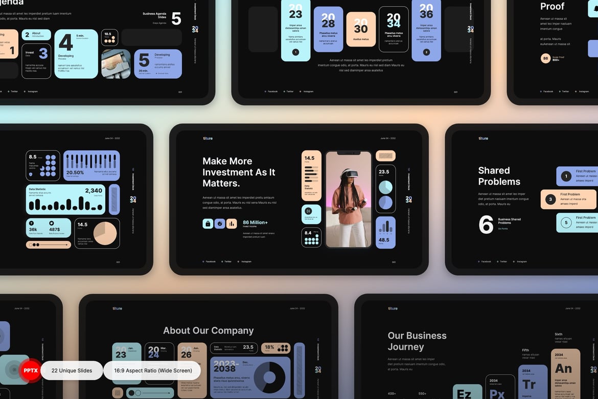 Titure - Template PowerPoint Presentasi Bisnis Kreatif