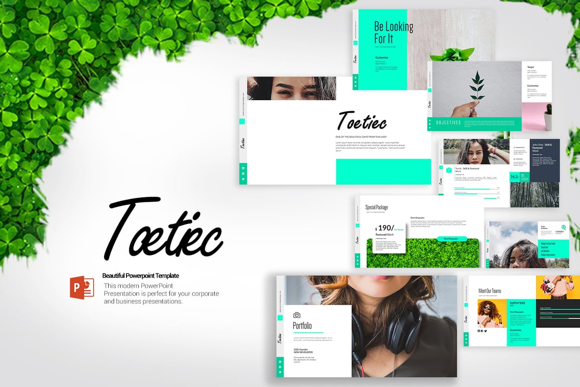 Template Presentasi PowerPoint Toetiec yang Menawan dan Serbaguna