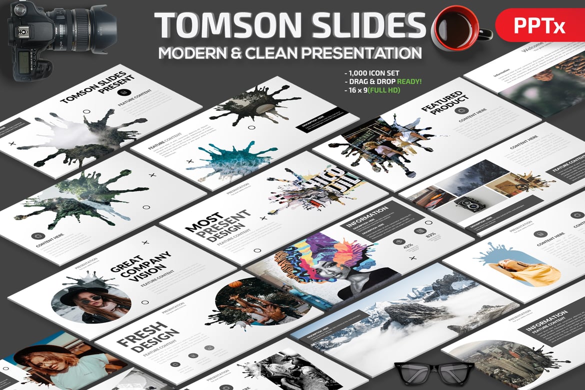 Template Presentasi Powerpoint Tomson yang Menarik dan Profesional