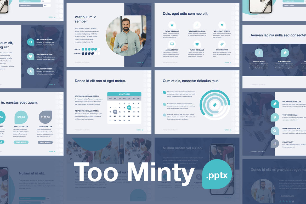 Template PowerPoint Too Minty yang Menarik dan Profesional