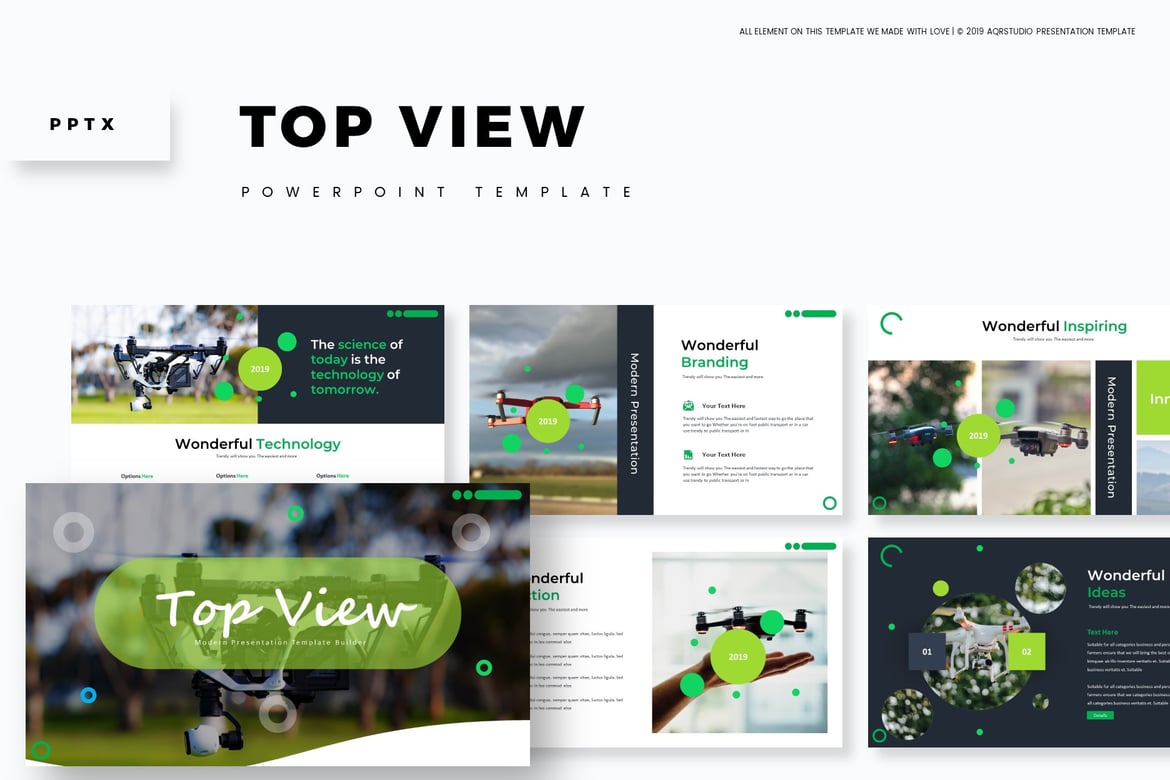 Template PowerPoint Top View - Solusi Presentasi Menarik