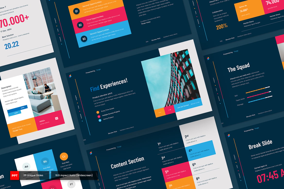 Torga - Template PowerPoint Pitch Elevator yang Menarik dan Profesional