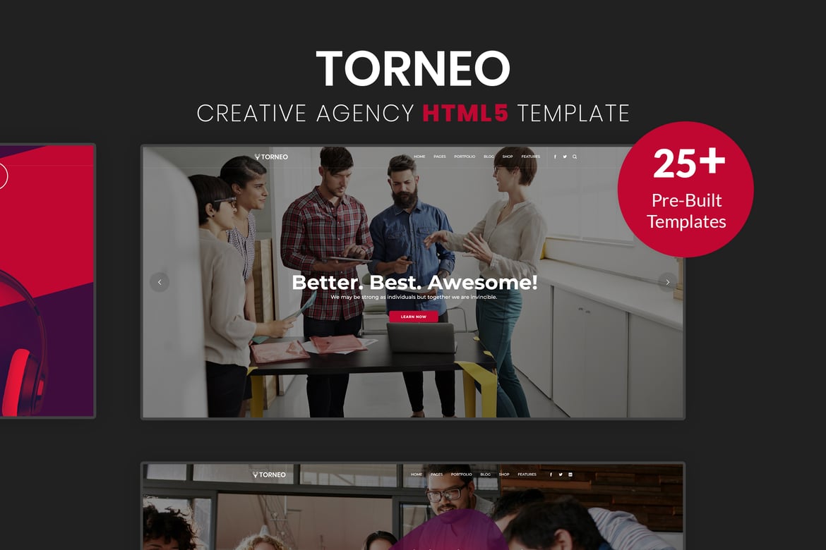 Torneo - Template Website Multi-Purpose untuk Agensi Kreatif dan Korporat