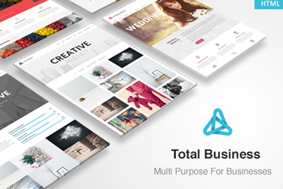 Total Business - Template Website Multi-Purpose yang Menarik