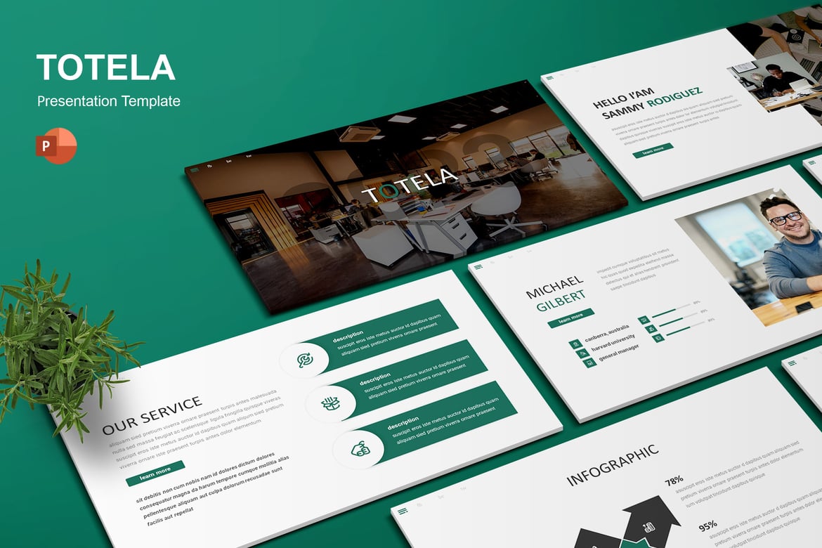 Totela - Template Powerpoint Presentasi yang Menarik dan Profesional