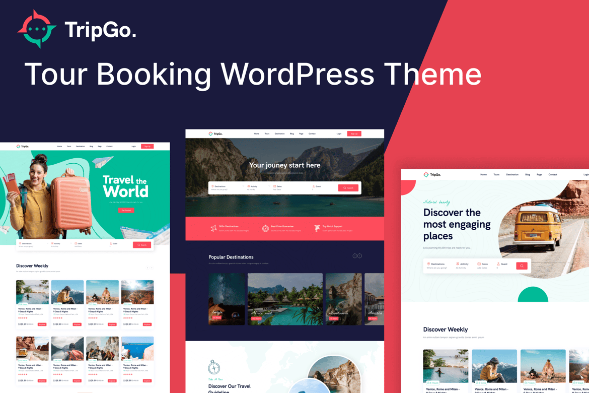 Tema WordPress Booking Tour - Tripgo yang Menarik dan Fungsional