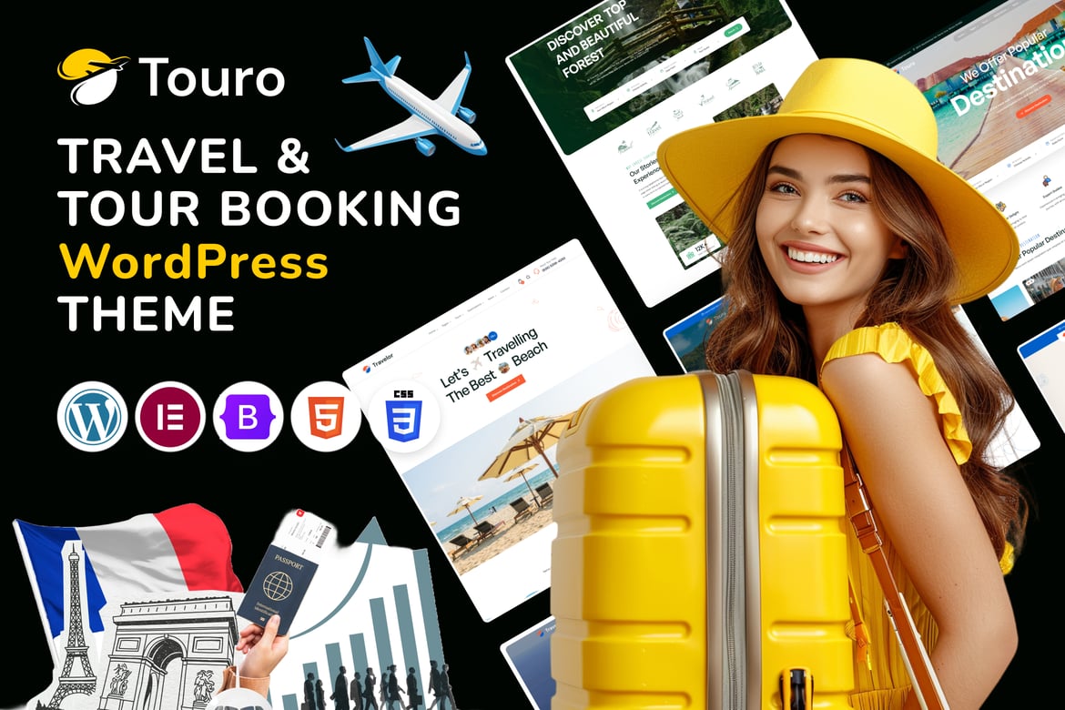 Touro – Tema WordPress untuk Agensi Perjalanan dan Pemesanan Tur