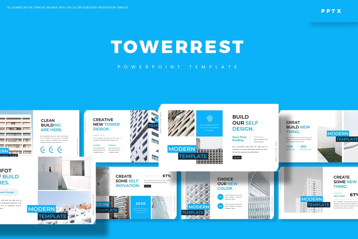 Towerrest - Template PowerPoint Serbaguna yang Menarik