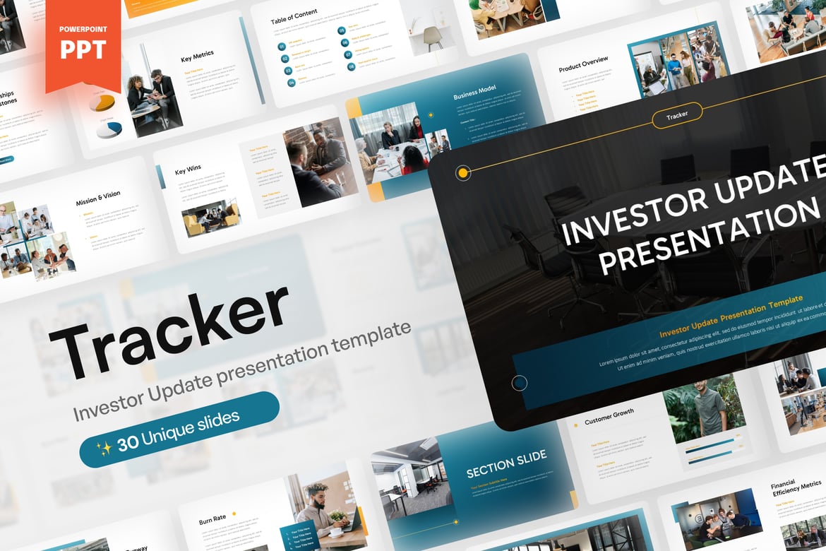 Template Presentasi PowerPoint Investor - Tracer Update
