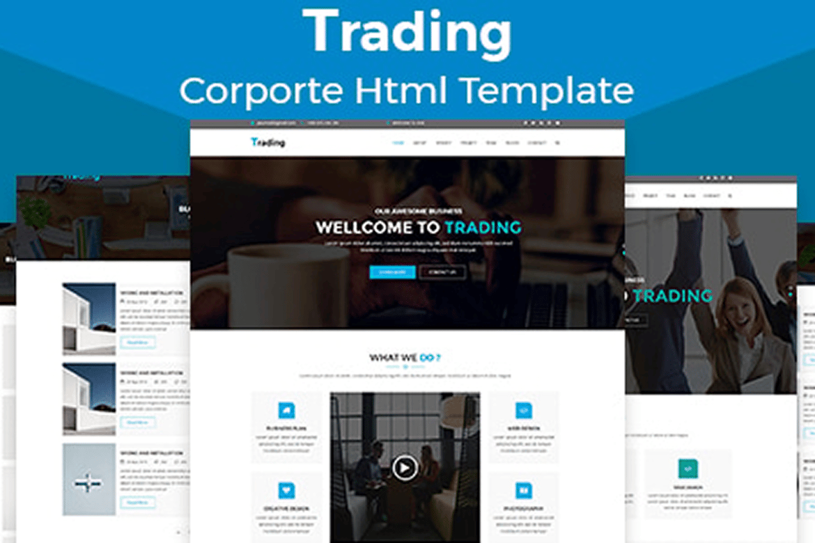 Template Website Trading – HTML5 Responsif untuk Bisnis Modern