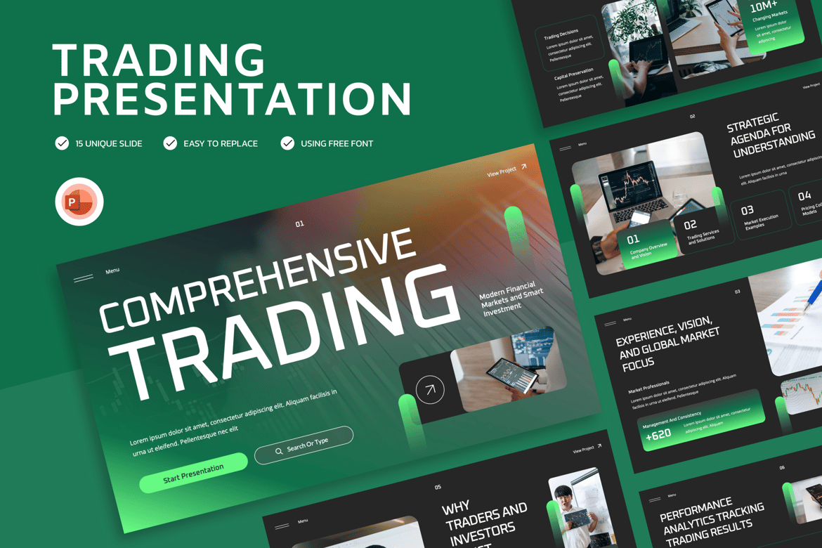 Template Powerpoint Trading yang Menarik dan Profesional