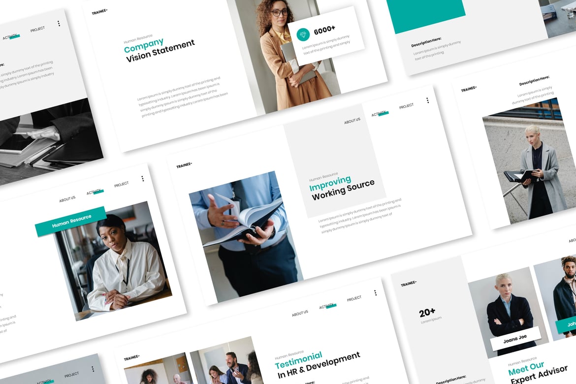 Template Presentasi PowerPoint Profesional untuk Portofolio dan Pemasaran