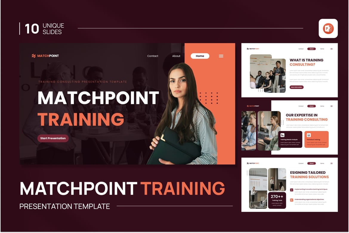 Template Presentasi PowerPoint Profesional untuk Pelatihan dan Konsultasi