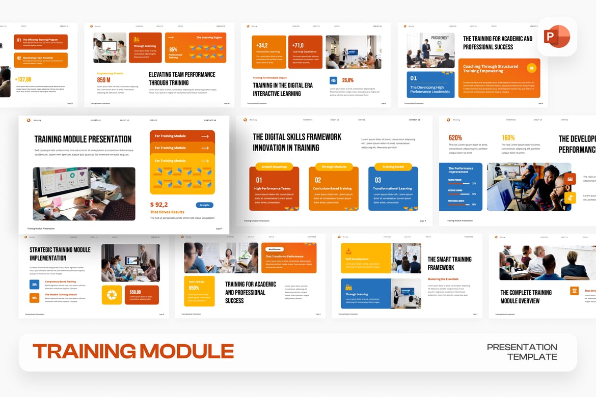 Template Presentasi PowerPoint Profesional untuk Pelatihan