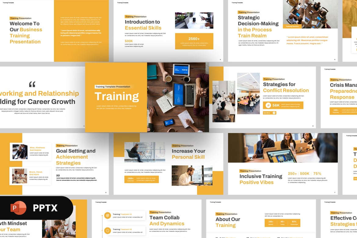 Template Presentasi PowerPoint Modern untuk Pelatihan