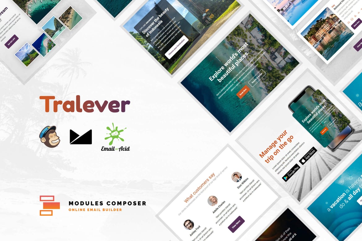 Tralever - Template Email Responsif untuk Hotel dan Perjalanan