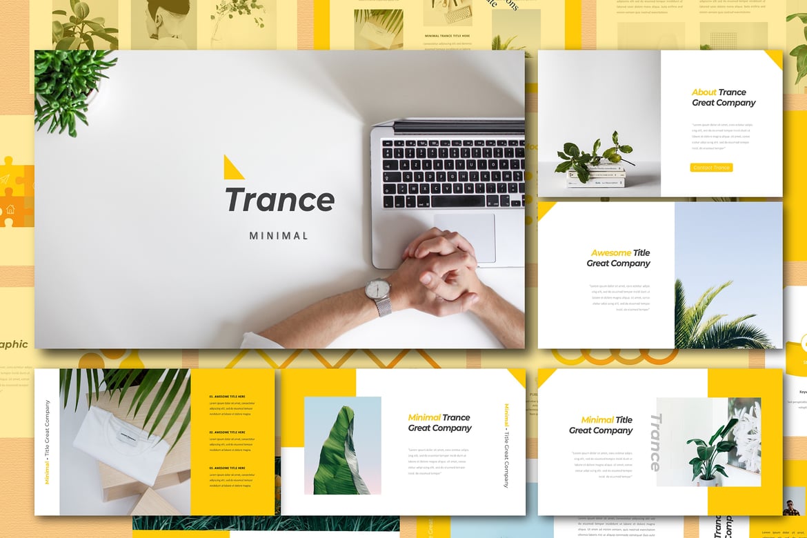 Template PowerPoint Trance: Solusi Presentasi Profesional Anda