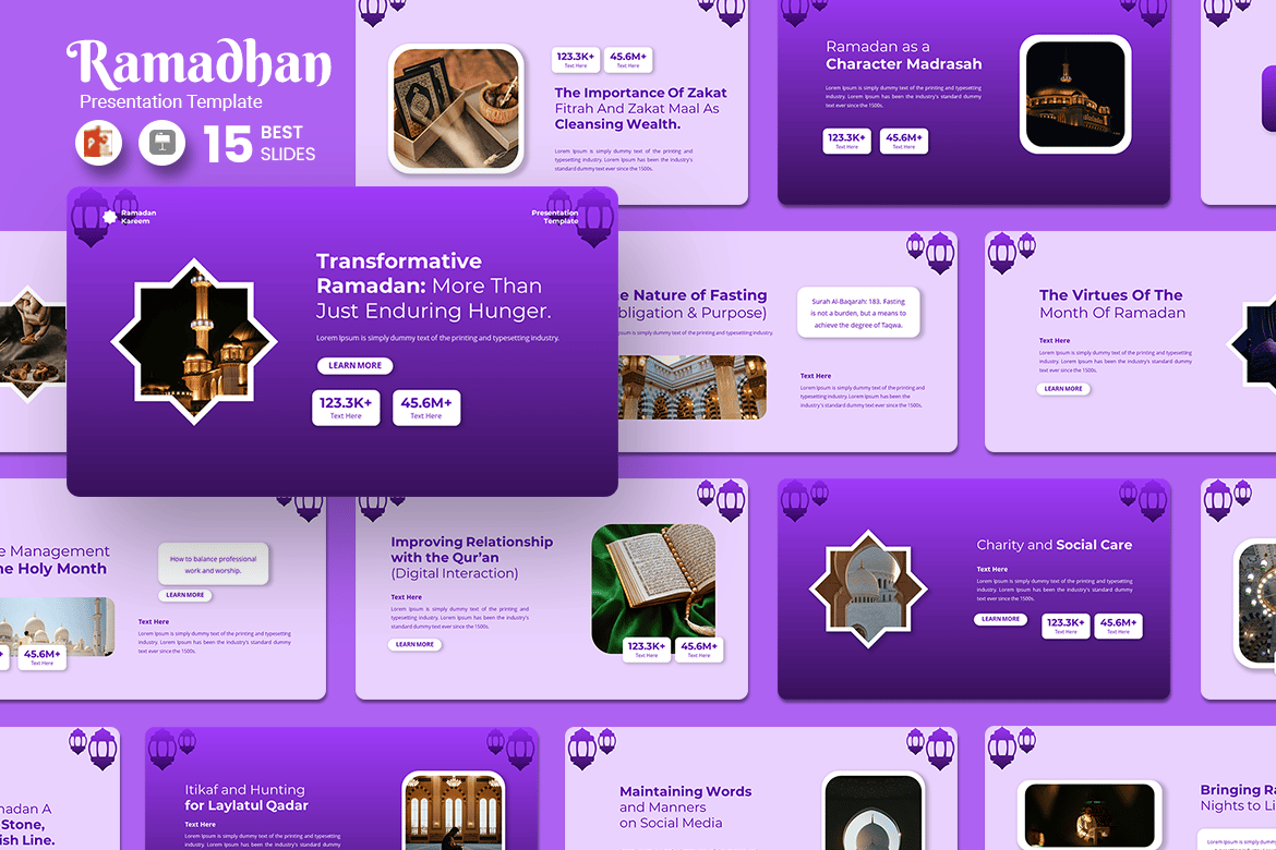 Template PowerPoint Ramadan yang Menginspirasi