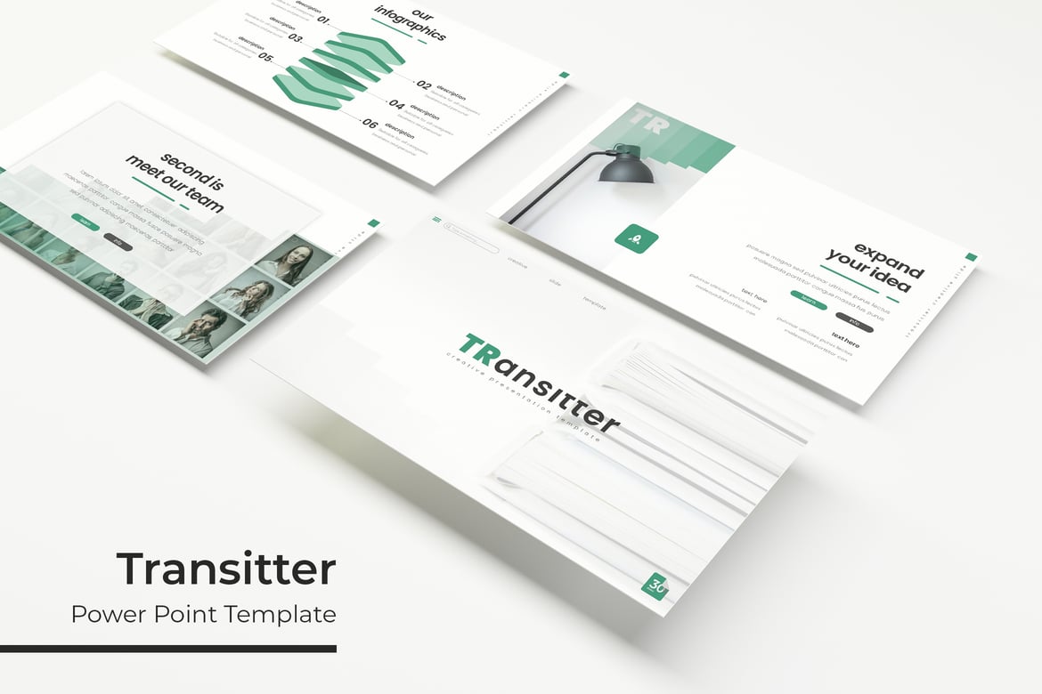 Transitter - Template Presentasi PowerPoint Profesional