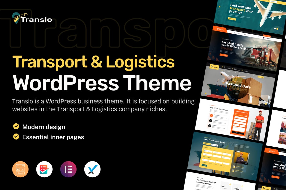Translo – Tema WordPress Logistik dan Transportasi Terbaik