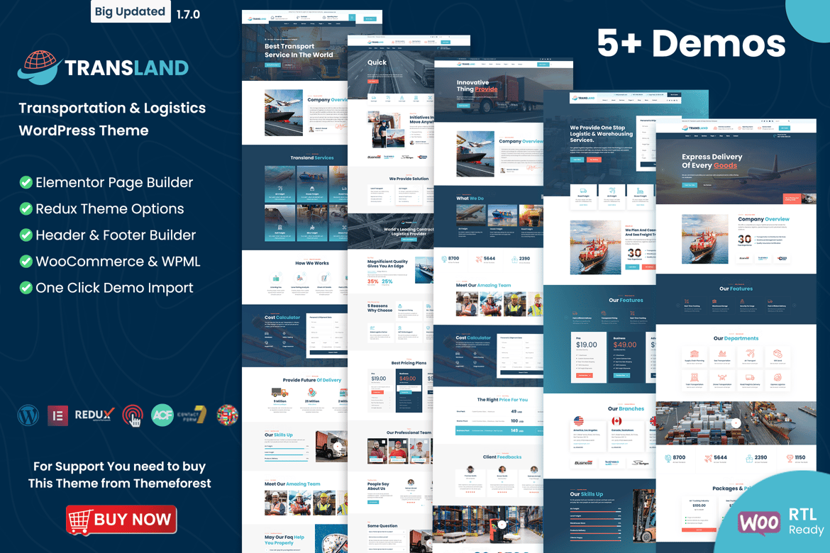 Tema WordPress Transportasi & Logistik yang Modern dan Responsif