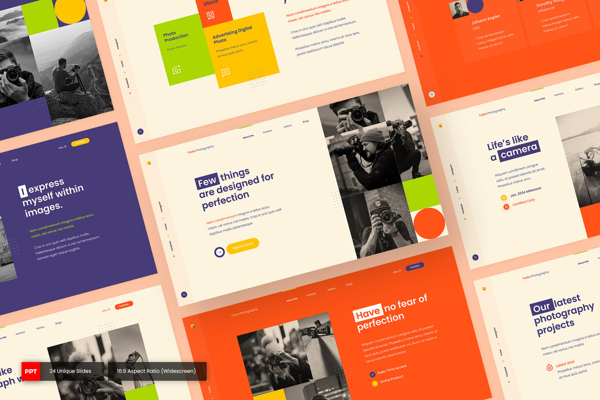 Trato - Template PowerPoint Kreatif untuk Portofolio Anda