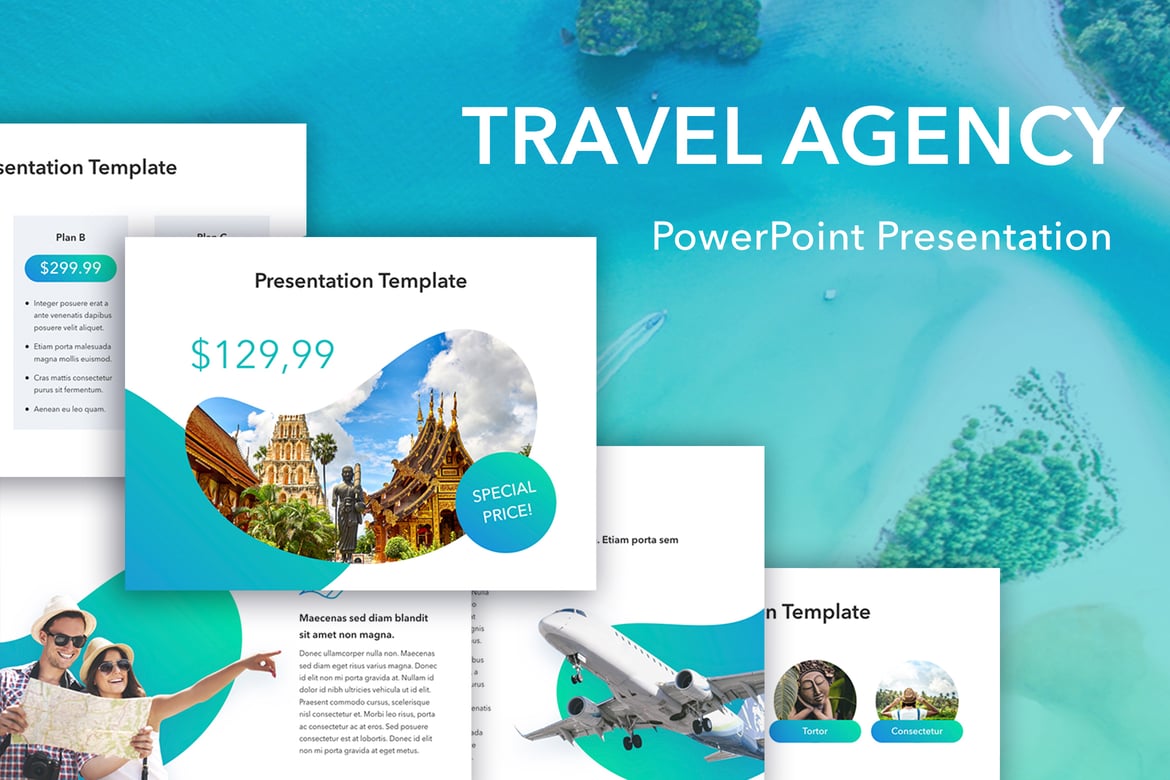 Template PowerPoint Agen Perjalanan yang Profesional dan Menarik
