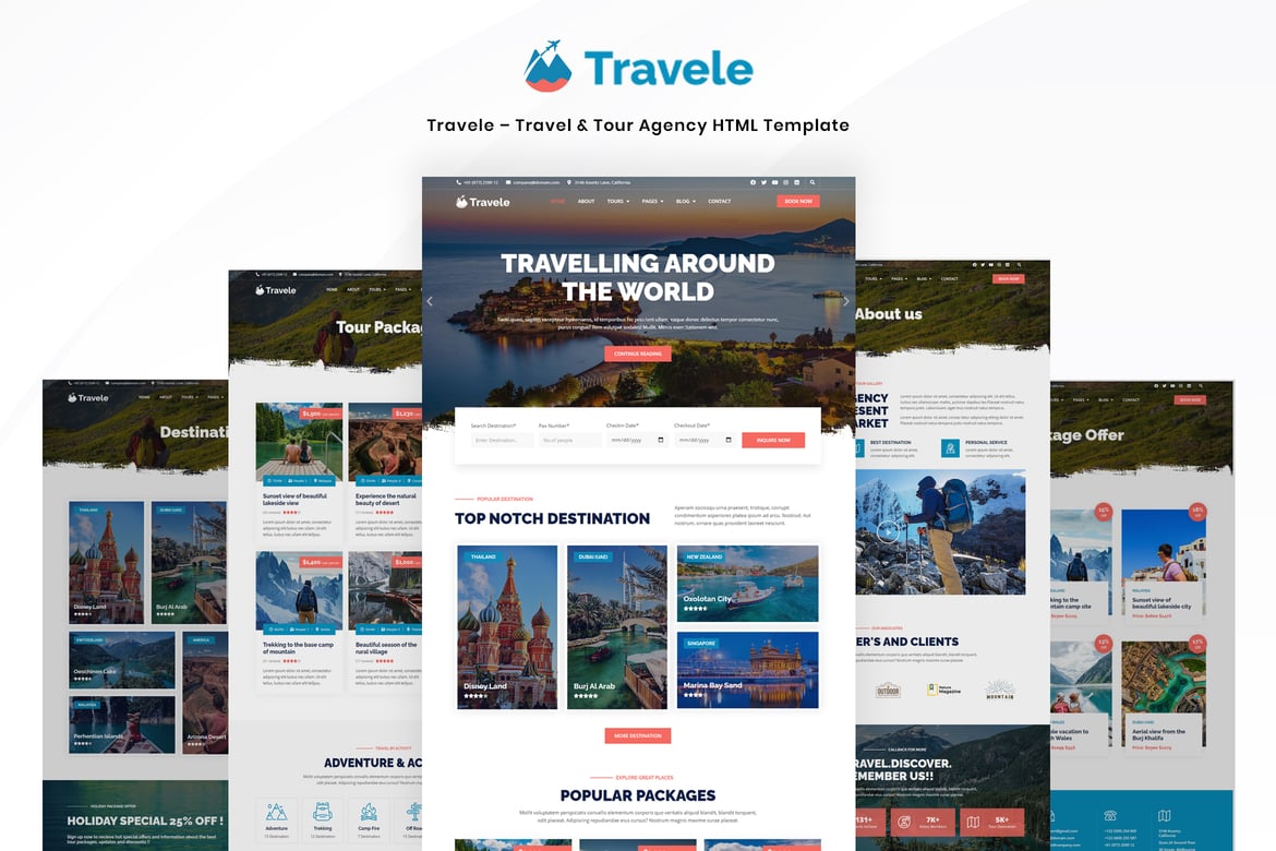 Travele – Template Website Travel & Tour yang Serbaguna