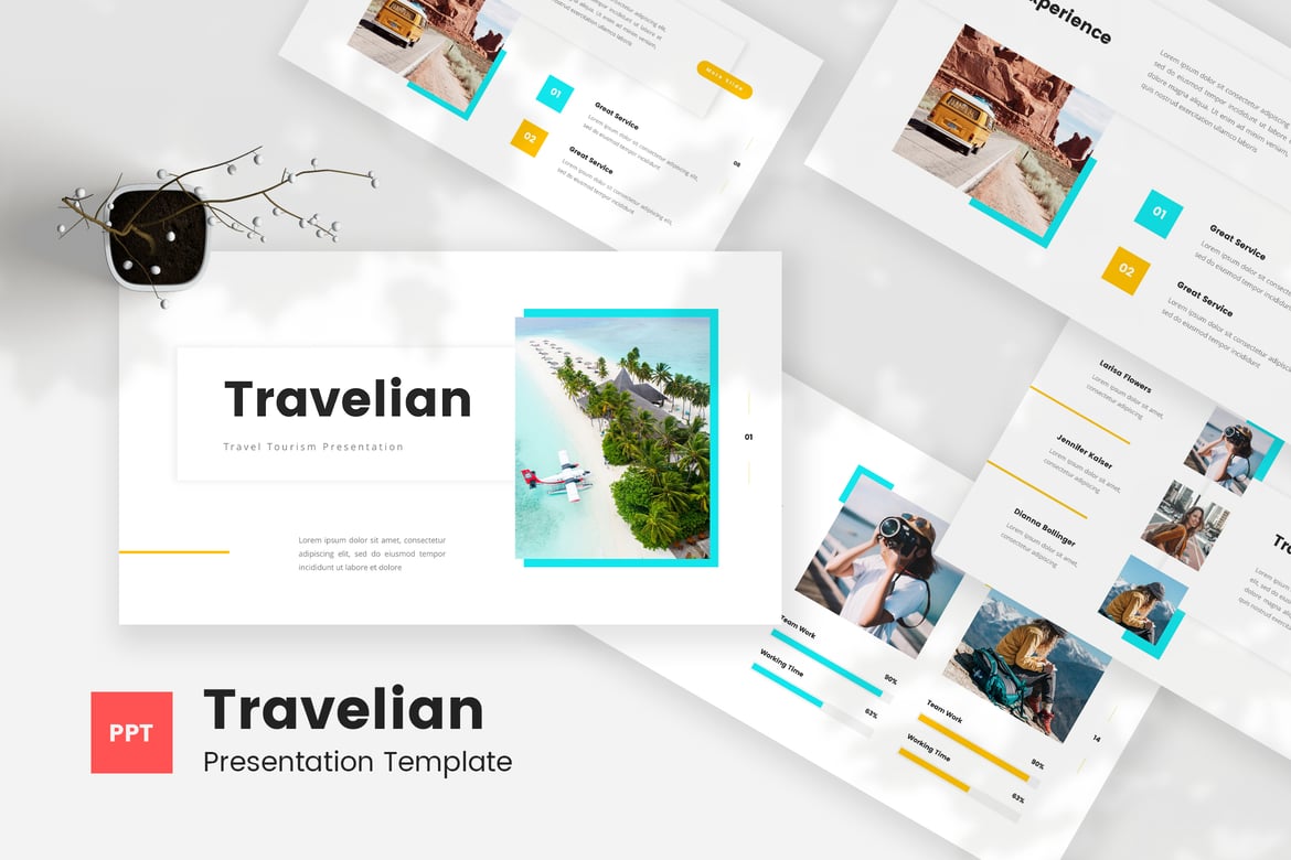 Template Presentasi PowerPoint Travelian - Solusi Sempurna untuk Wisata dan Pariwisata
