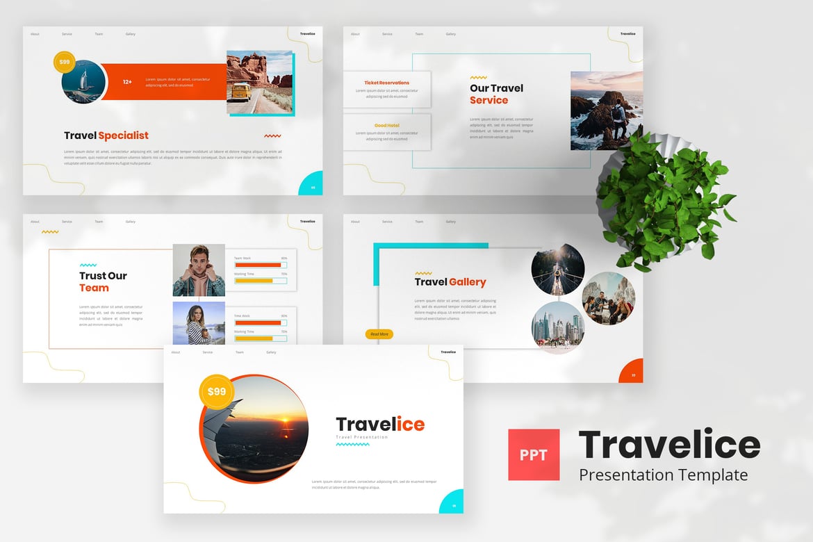 Template Powerpoint Travelice - Solusi Presentasi Menarik untuk Bisnis Anda