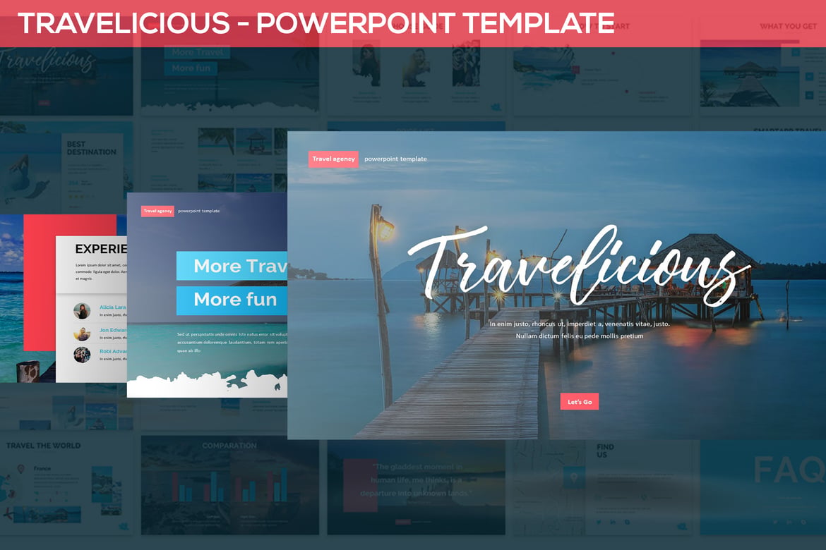 Travelicious - Template PowerPoint Menarik untuk Presentasi Anda