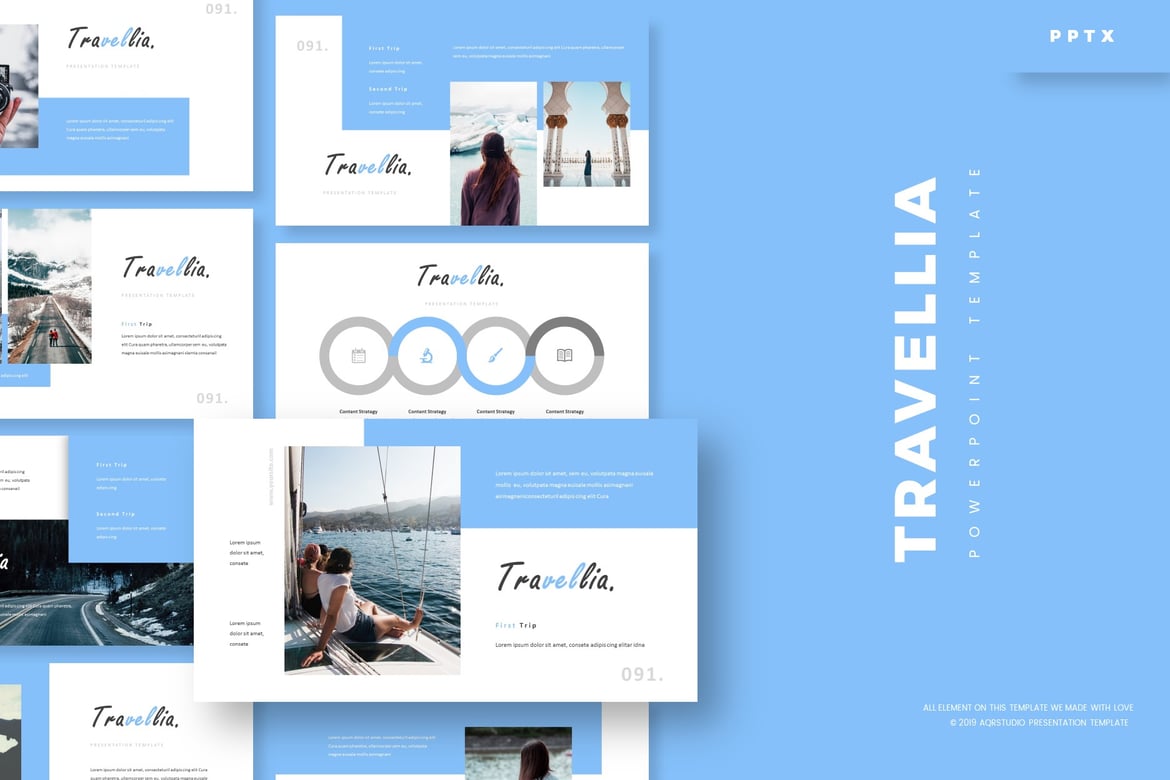Travellia - Template PowerPoint Menarik untuk Semua Kebutuhan