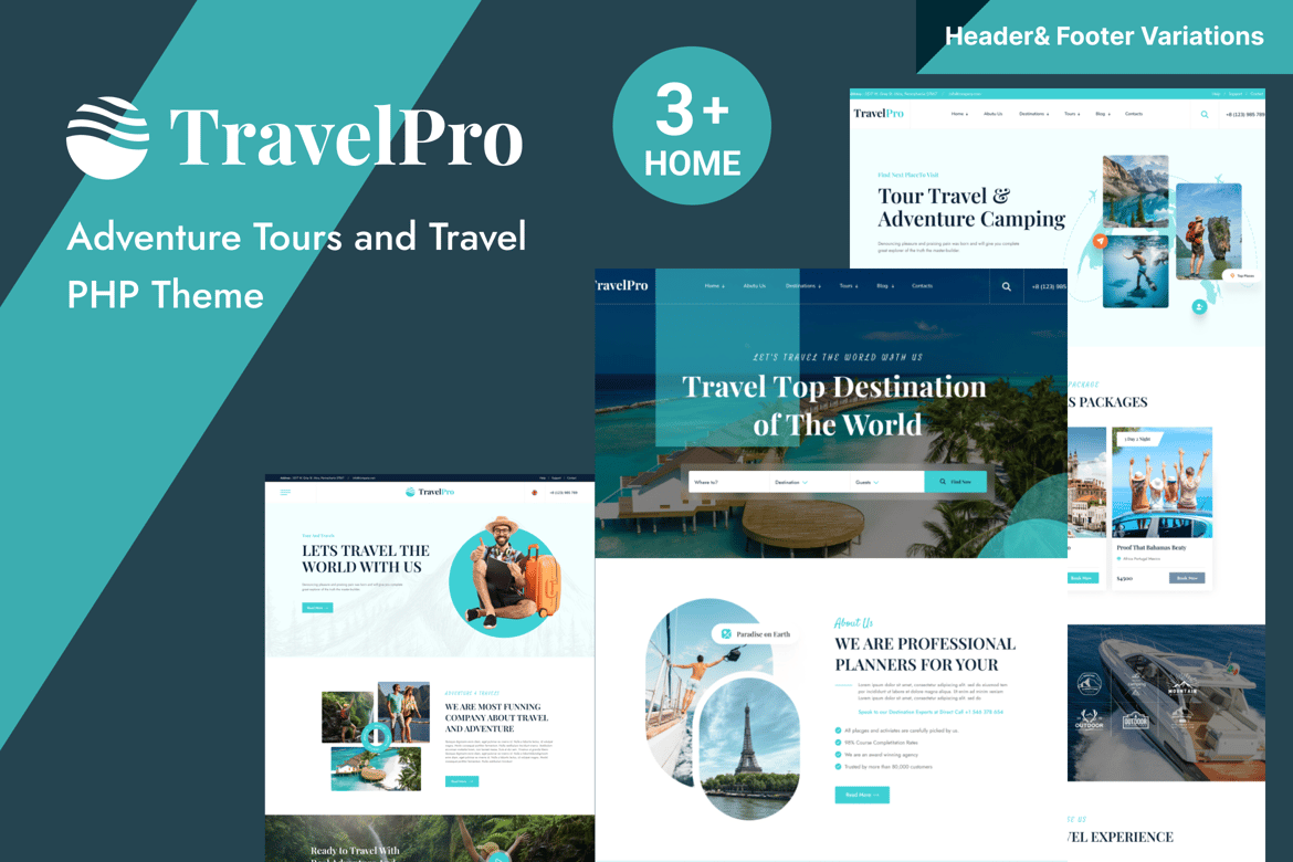 TravelPro - Template Website untuk Agensi Tur dan Perjalanan