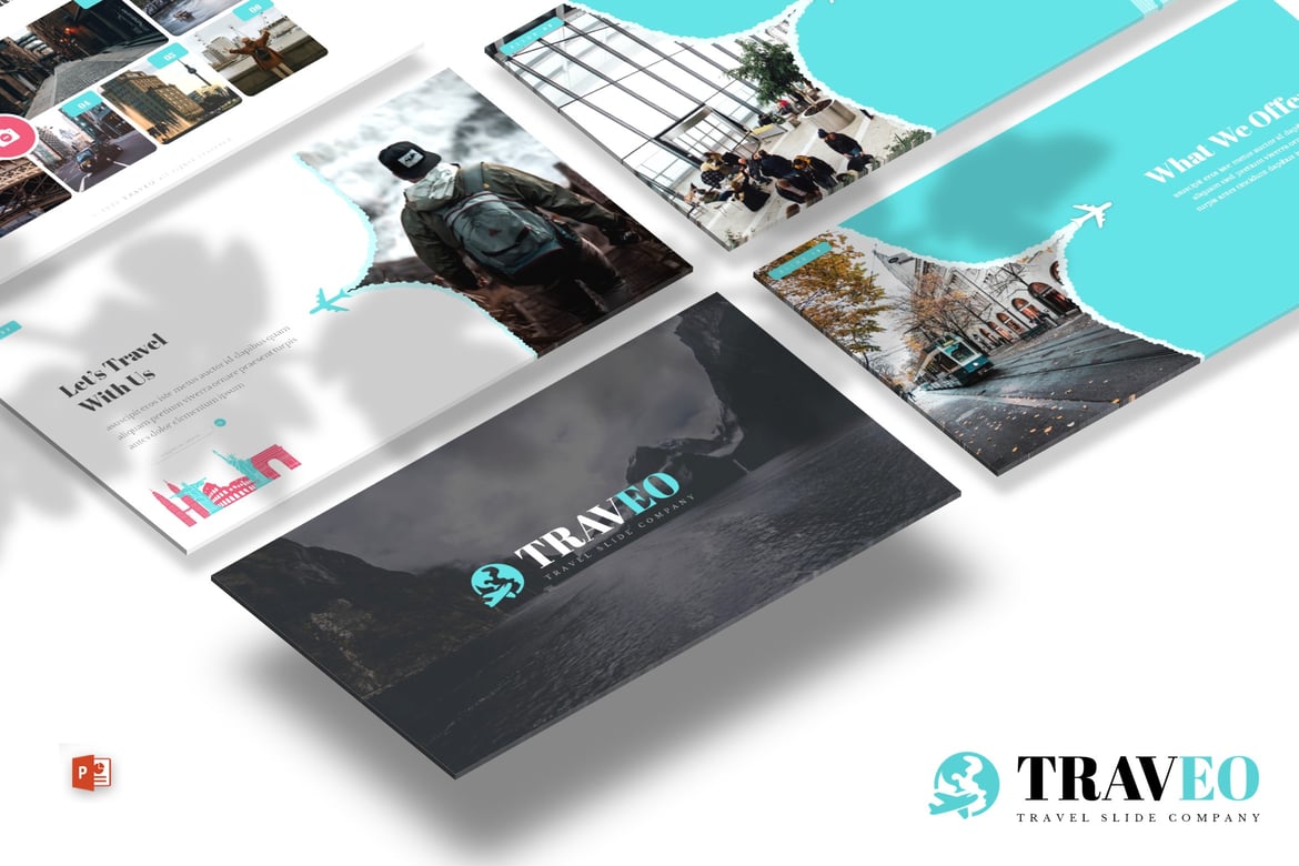 Traveo - Template PowerPoint Modern dan Kreatif