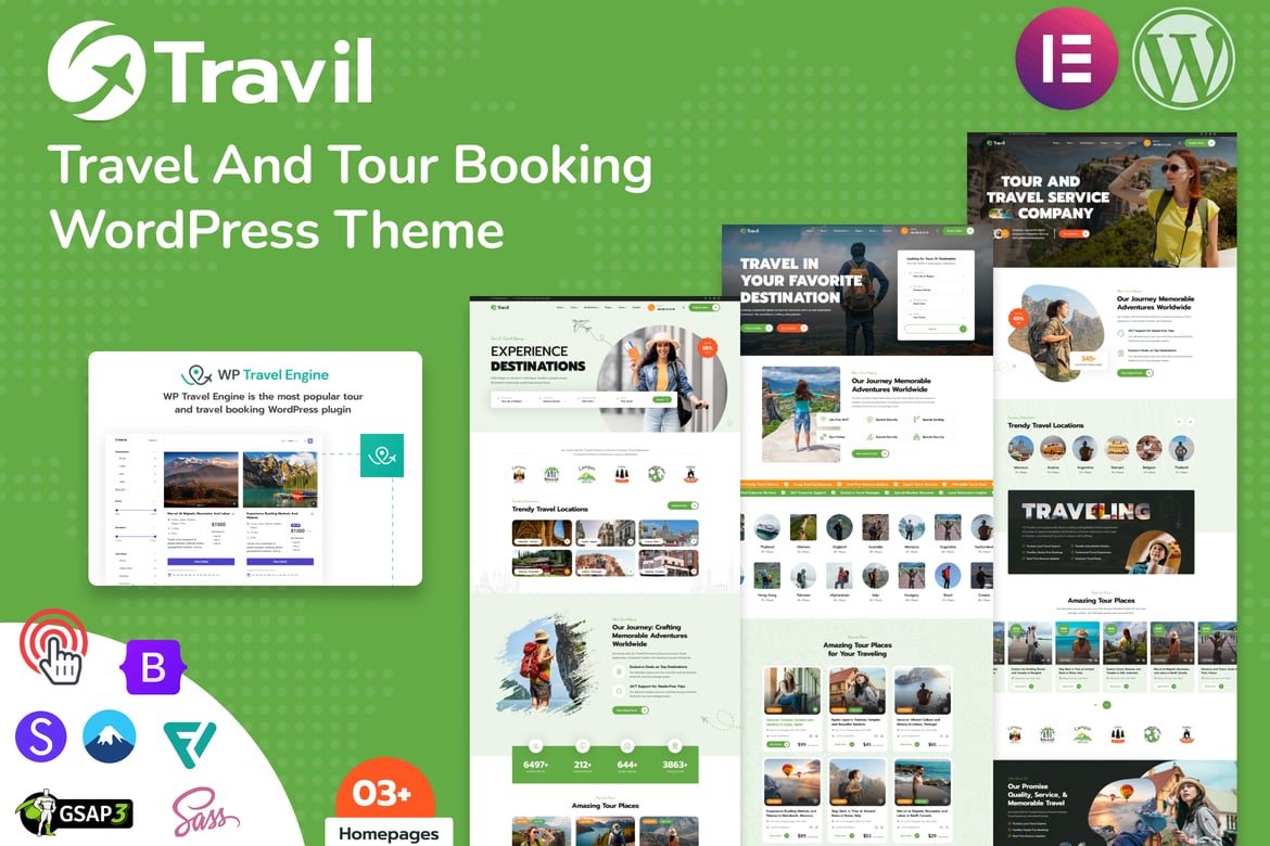 Travil – Tema WordPress untuk Pemesanan Perjalanan dan Tur